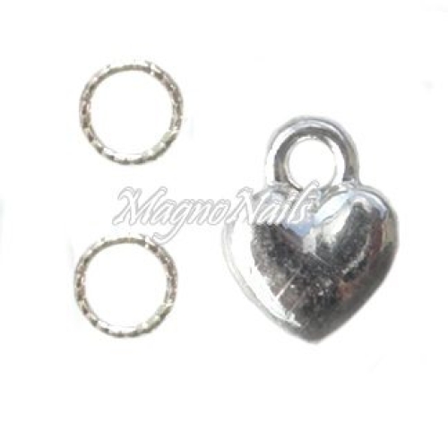 Nail Piercing - Herz Nageldesign Nägel Schmuck Nails 
