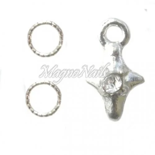 Nail Piercing - Kreuz Nageldesign Nägel Schmuck Nails 