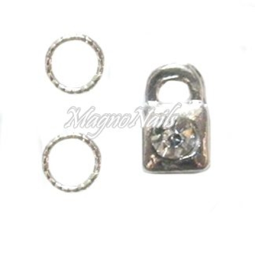 Nail Piercing - Schloss Nageldesign Nägel Schmuck Nails 