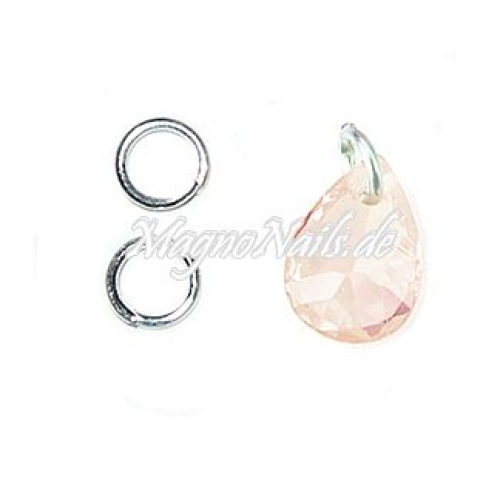 Nail Piercing Tropfen - beige Nageldesign Nägel Schmuck Nails 