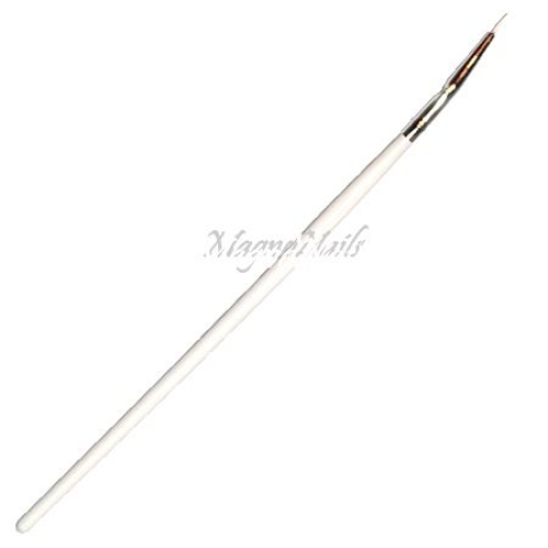 Nail Art Pinsel weiß schräg Nagelpinsel Nägel Nagelstudio Zubehör Günstig Schnäppchen