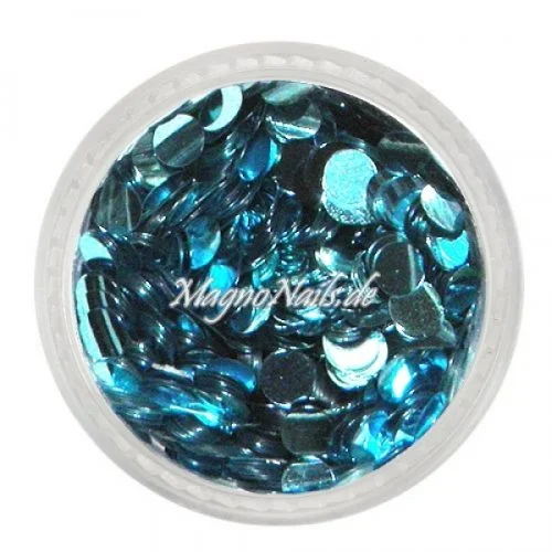 Runde Glitter - 3mm - hellblau Nageldesign Nägel Nails Nagelstudio Einleger Nailart