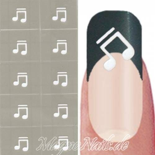 Nail Art Schablone - Nagellack Sticker Airbrush Nail Aufkleber selbstklebend