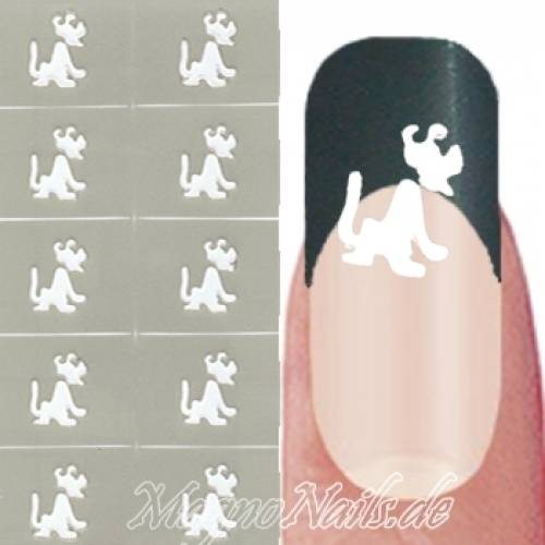 Nail Art Schablone - Nagellack Sticker Airbrush Nail Aufkleber selbstklebend