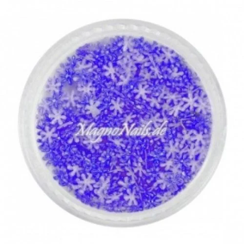 3D Einlegemotive - Shapes - Schneeflocken lila Nail Art Soft Einleger