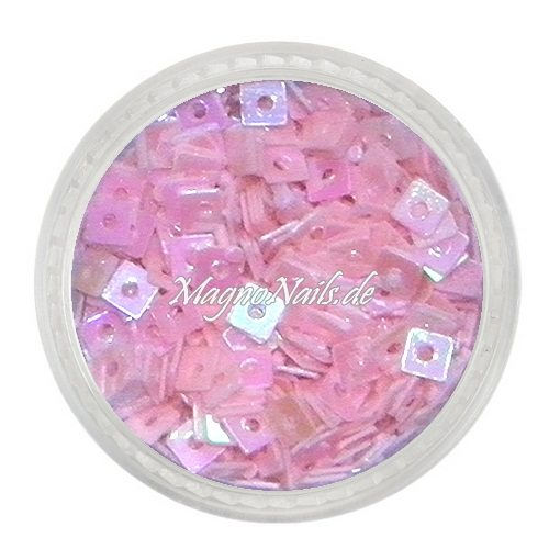 Glitter Shapes - Einlegemotive - Quadrat rosa Nail Art Nails Nagel Nögel Nailart Einleger