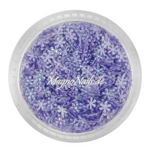 3D Einlegemotive - Shapes - Schneeflocken flieder