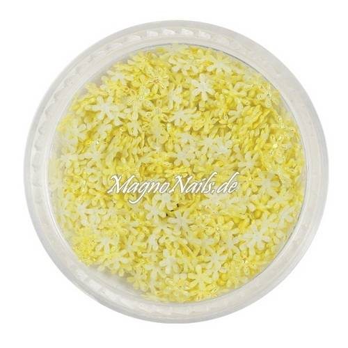 3D Einlegemotive - Shapes - Schneeflocken gelb