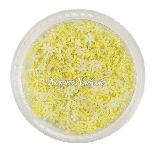 3D Einlegemotive - Shapes - Schneeflocken gelb