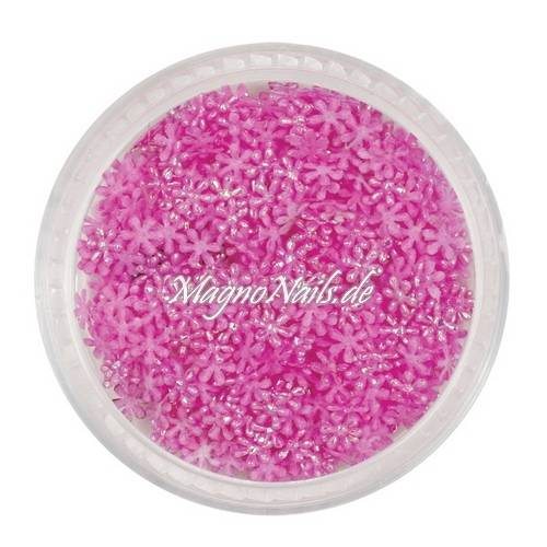 3D Einlegemotive - Shapes - Schneeflocken pink