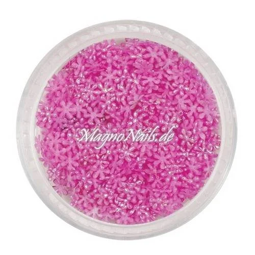 3D Einlegemotive - Shapes - Schneeflocken pink