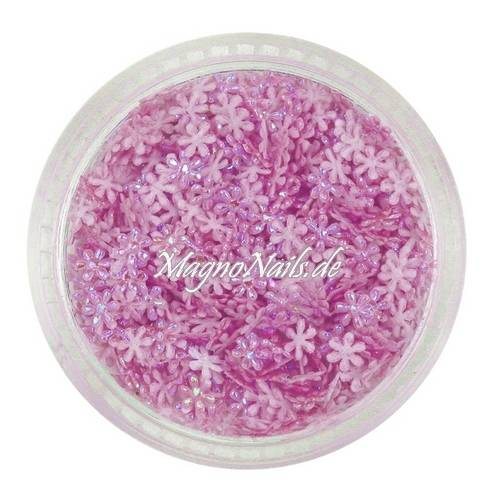 3D Einlegemotive - Shapes - Schneeflocken rosa