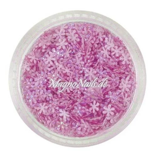 3D Einlegemotive - Shapes - Schneeflocken rosa