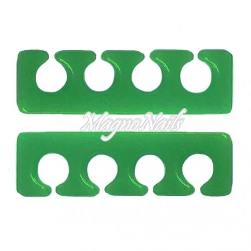 2 x Silikon Zehenspreizer grün Nagelstudio Zubehör Fusspflege Fußpflege