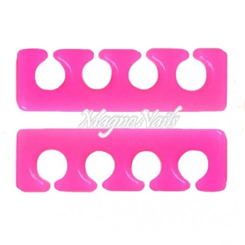 2 x Silikon Zehenspreizer neonrosa Nagelstudio Zubehör Fusspflege Fußpflege