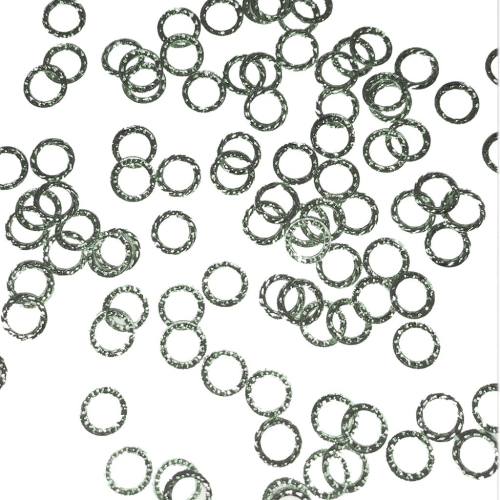 Einlegemotive - Overlays - Miniringe silber Nails Nagel Nögel Nailart