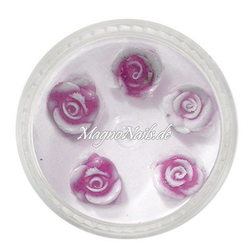 3D Einlegemotive - Gummi Soft Rosen brombeer Nailart Nageldesign Nail art