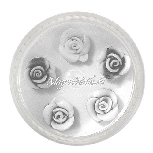 3D Einlegemotive - Gummi Soft Rosen anthrazit