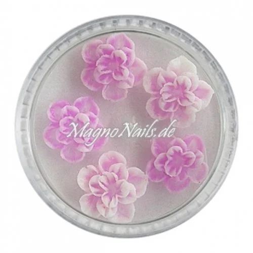 3D Einlegemotive - Gummi Soft Blumen lavendel