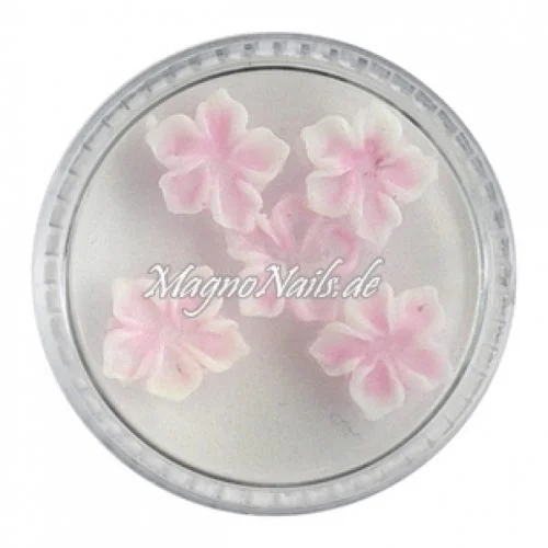 3D Einlegemotive - Gummi Soft Blumen zartrosa