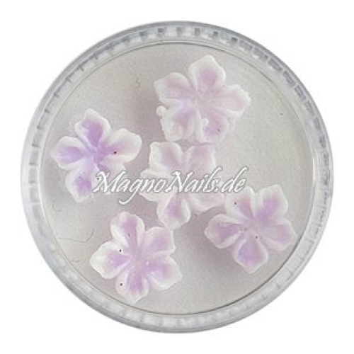 3D Einlegemotive - Gummi Soft Blumen flieder