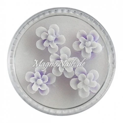 3D Einlegemotive - Gummi Soft Blumen flieder