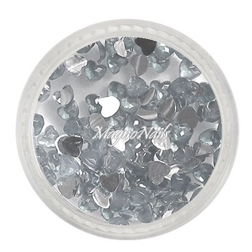 Strasssteine - Herzen klar Nageldesign Nägel Nails Nagelstudio Einleger Nailart