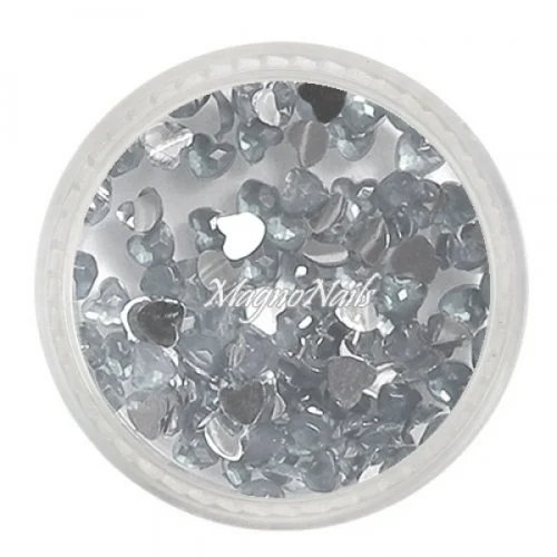 Strasssteine - Herzen klar Nageldesign Nägel Nails Nagelstudio Einleger Nailart