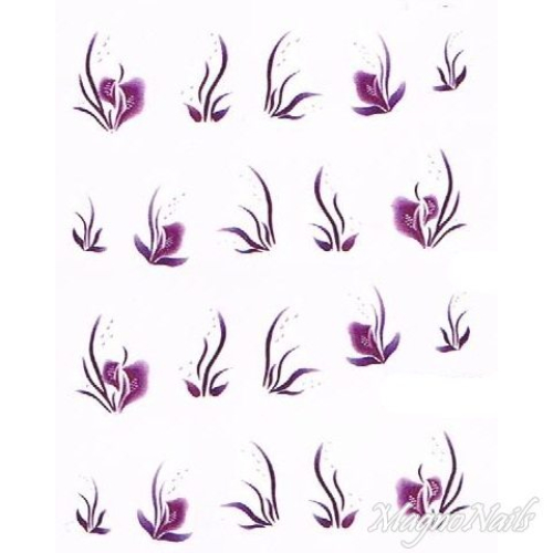 2D Nail Art One Stoke Sticker