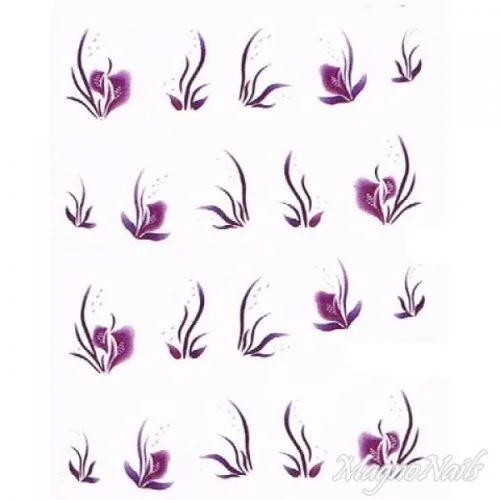 2D Nail Art One Stoke Sticker