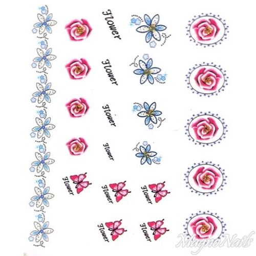 2D Nail Art One Stoke Sticker