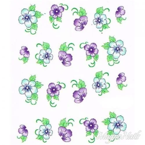 2D Nail Art One Stoke Sticker