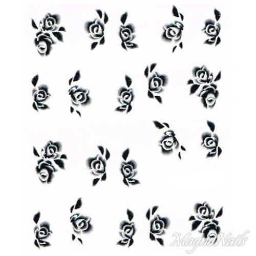 2D Nail Art One Stoke Sticker