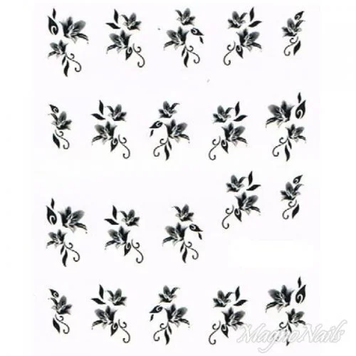 2D Nail Art One Stoke Sticker