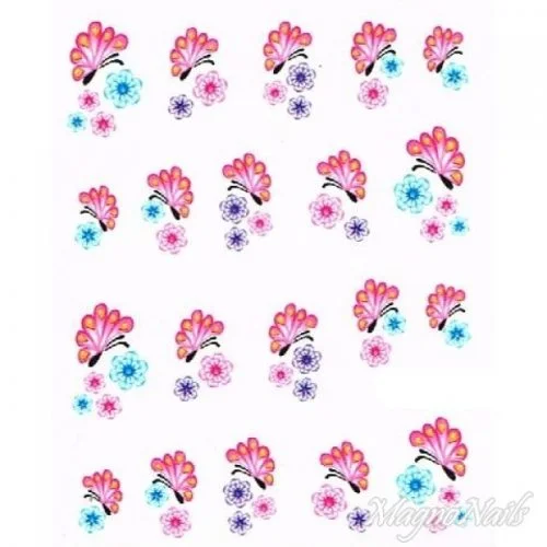 2D Nail Art One Stoke Sticker