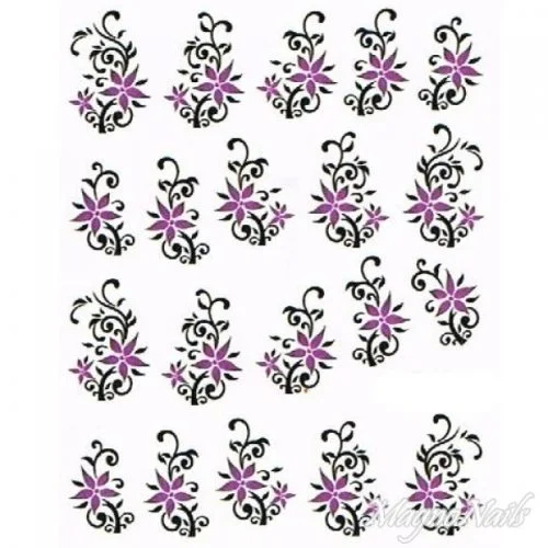 2D Nail Art One Stoke Sticker