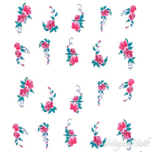 2D Nail Art One Stoke Sticker