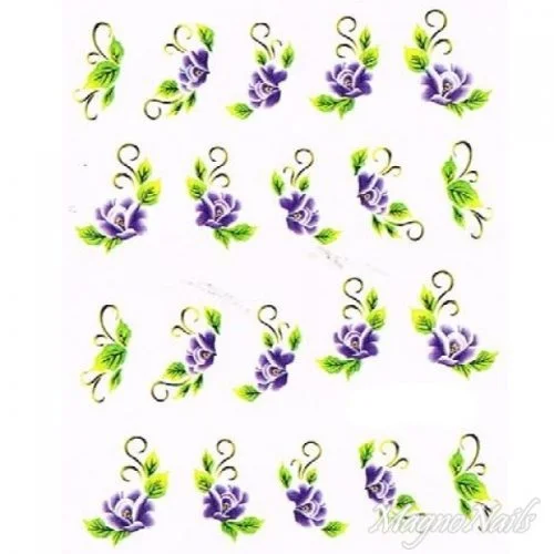 2D Nail Art One Stoke Sticker