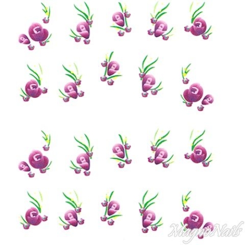 2D Nail Art One Stoke Sticker