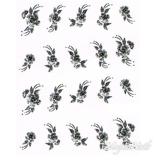 2D Nail Art One Stoke Sticker