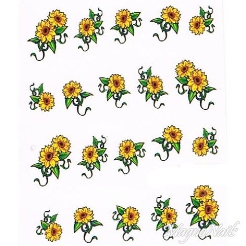 2D Nail Art One Stoke Sticker