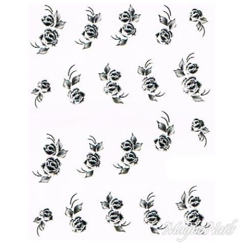 2D Nail Art One Stoke Sticker