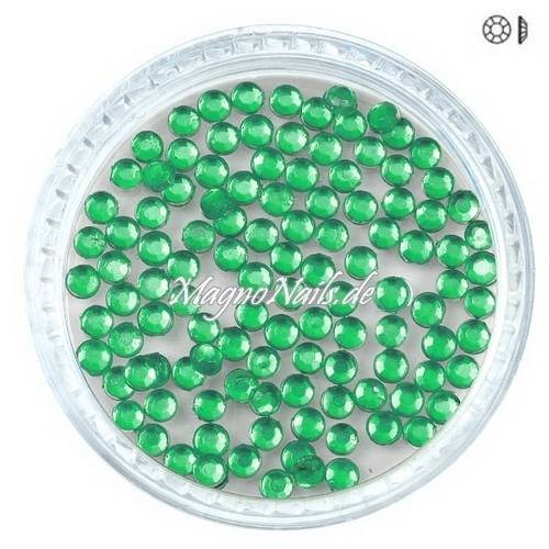 Nail Art Strasssteine - grün rund Nailart Nails Nägel Schmuck Einleger Nageldesign