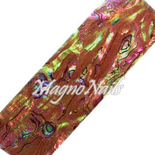 Mother of Pearl - Designer Perlmutt Streifen rotbraun Nail Nagelstudio Nägel Nailart Nail art