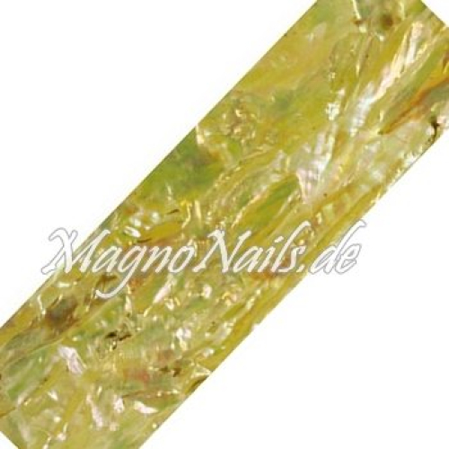 Mother of Pearl - Designer Perlmutt Streifen zitronengelb Nail Nagelstudio Nägel Nailart Nail art