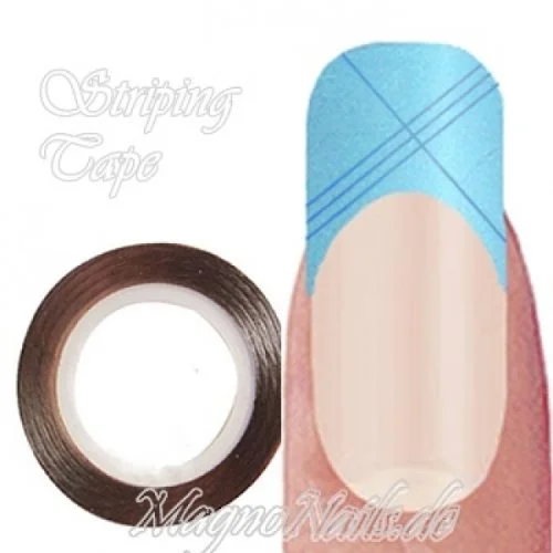 Striping Tape - Zierstreife blau metallic Nageldesign Nägel Nails Nagelstudio Einleger Nailart