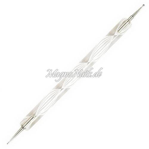 Nail Art Spot Swirl Dotting Tool weiß Modellage Nailart Nails Nägel Nageldesign