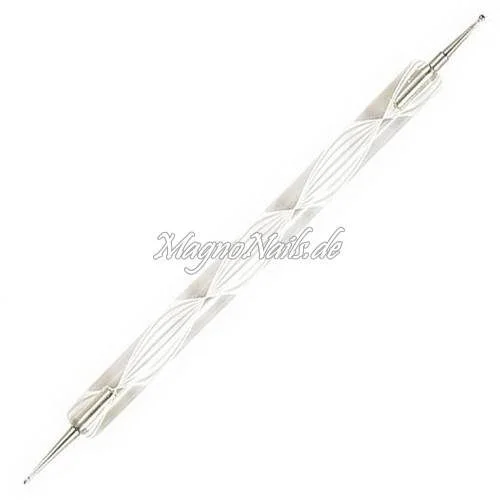 Nail Art Spot Swirl Dotting Tool weiß Modellage Nailart Nails Nägel Nageldesign