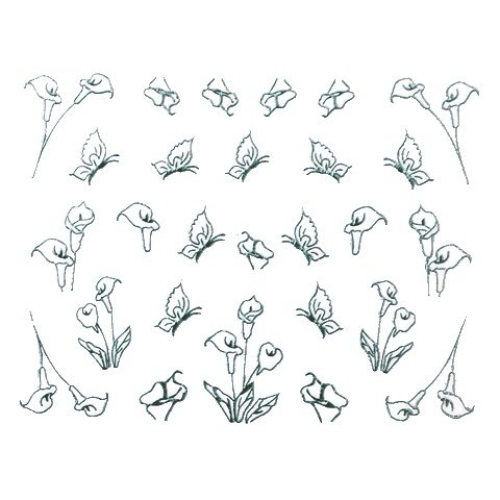 2D Nail Art Sticker