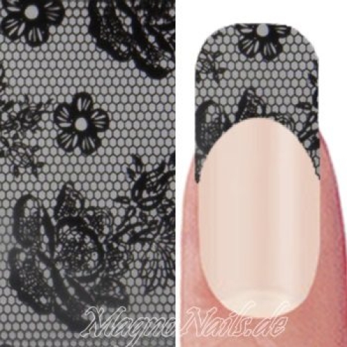 Nail Art Transfer Folie 1,5m - Nail Foil - Flowers Lace Nagelfolie Nageldesign Folie Tranferfolie Nailart